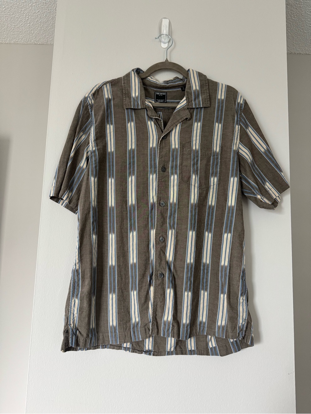 Todd Snyder JACQUARD CAMP COLLAR SHIRT